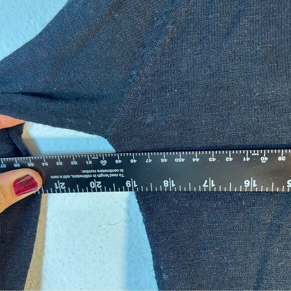 SANDRO LADIES CARDIGAN SWEATER 1 small black capsule everyday minimalist crochet - Picture 8 of 13